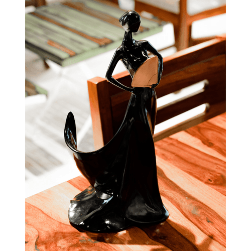 Belle Femme Antique Wine Bottle Holder