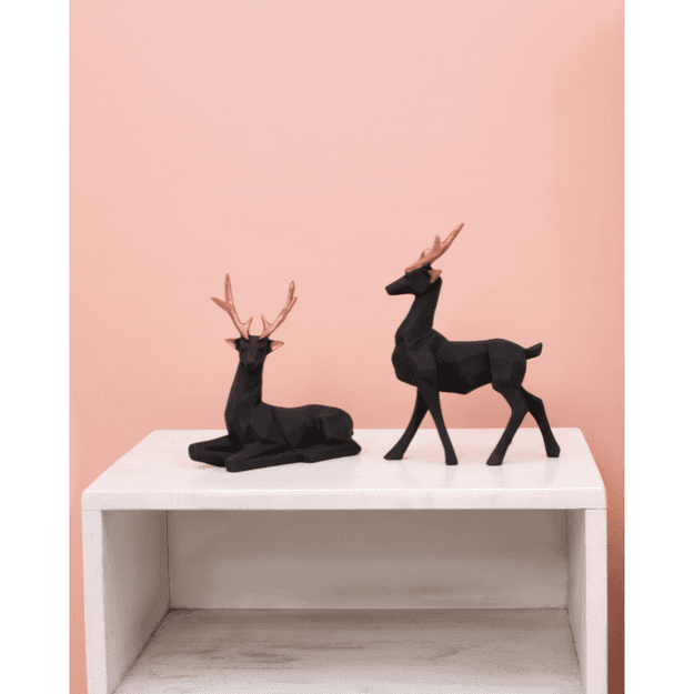 Dusky Standing Resin Deer