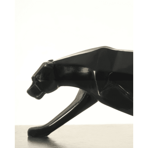 Modern Art Geometric Panther Statue