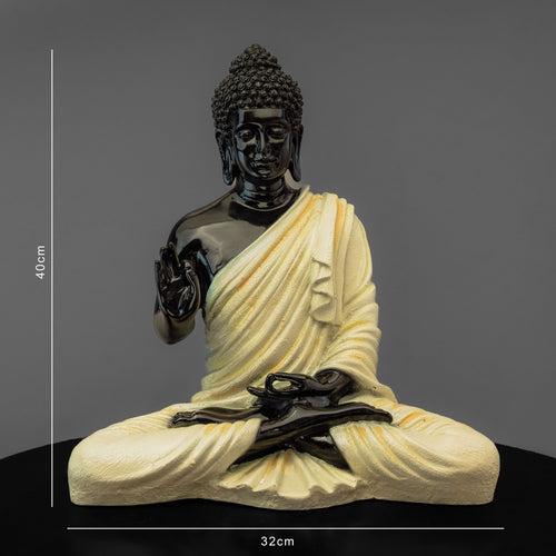 The meditating buddha- Black and white edition