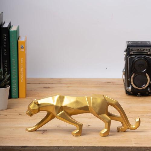 Modern Art Geometric Panther Statue