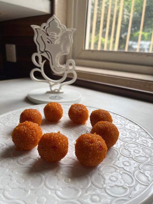 Carved round platter