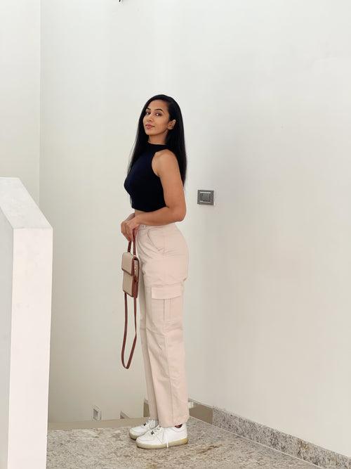 Athena  nude beige cargo pants