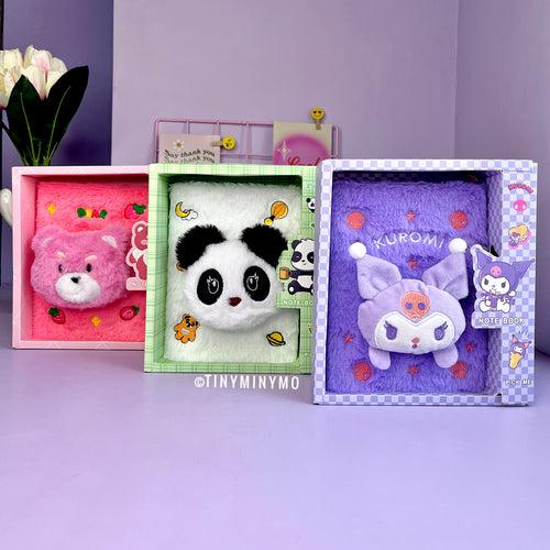 3D Face Kawaii Plush Diary