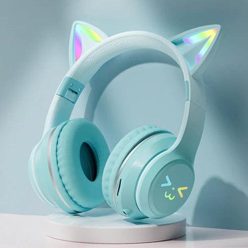 Cat Headset with LED for Girls