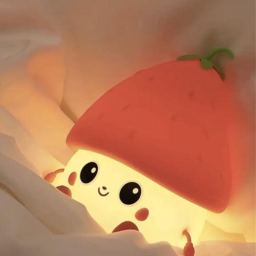 Kawaii Strawberry Mini Night Light