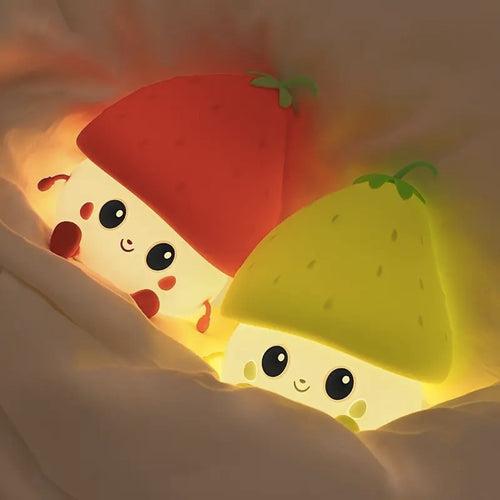 Kawaii Strawberry Mini Night Light