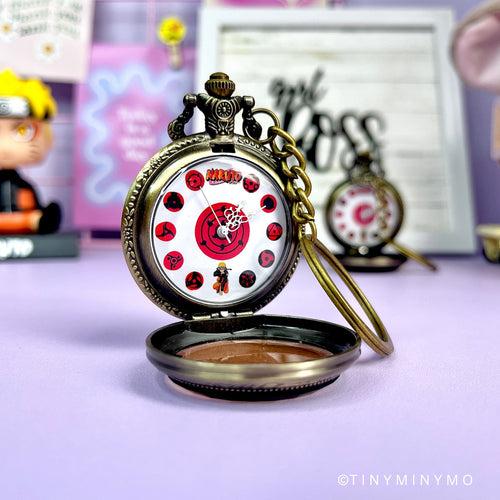 Sharingan Pocket Watch Keychain