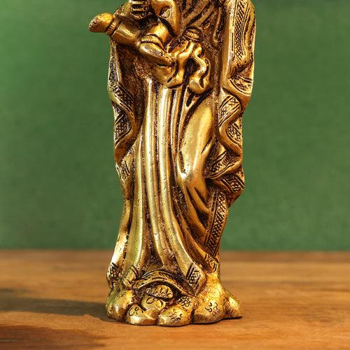 Brass Mother Mary With Baby Jesus Brass Statue (7.5 Inch)