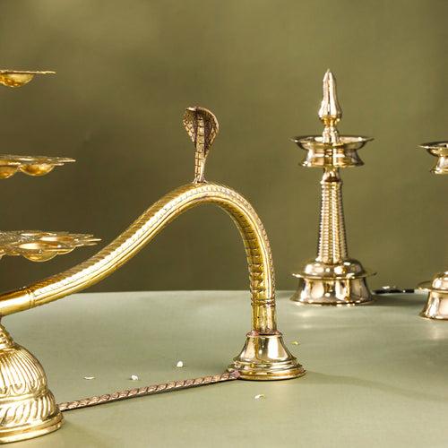 Brass Traditional Ganga Aarti (16.5 Inch)