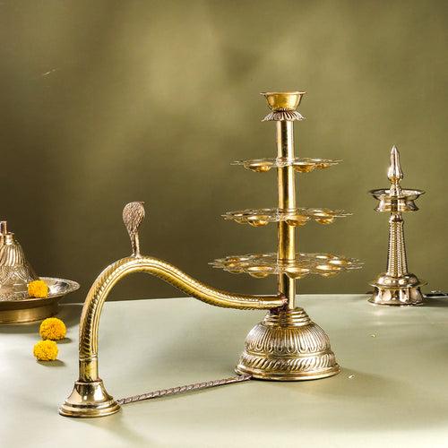 Brass Traditional Ganga Aarti (16.5 Inch)