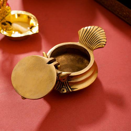 Brass Conch Diya (2 Inch)