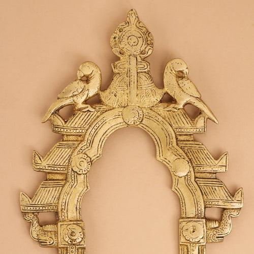 Brass Handcarved Prabhavali Frame (11 Inch)
