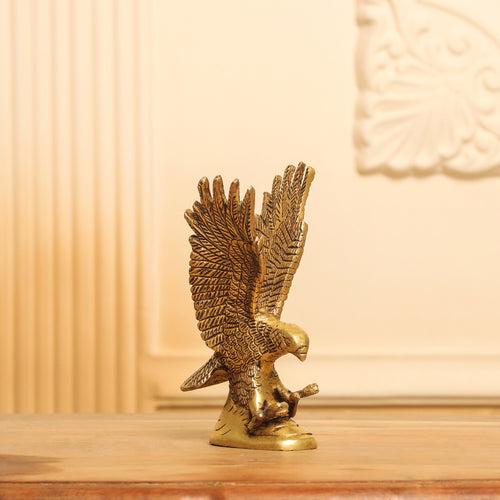 Brass Eagle Decorative Showpiece (6 Inch)