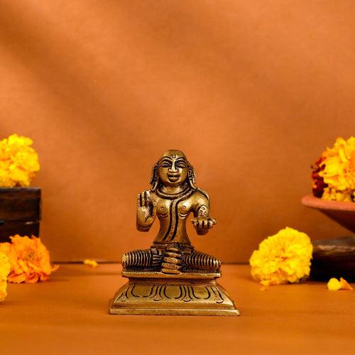 Brass Superfine Swami Ramanuja Idol (4 Inch)