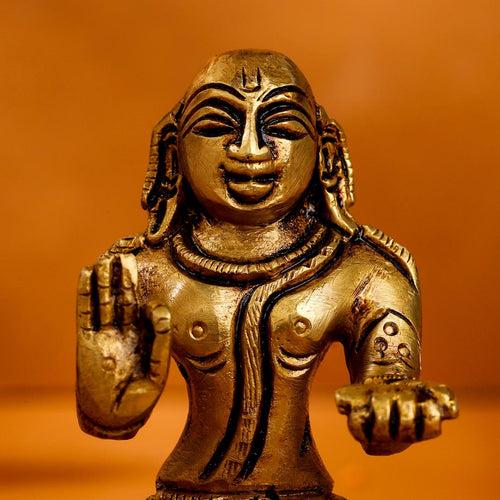 Brass Superfine Swami Ramanuja Idol (4 Inch)