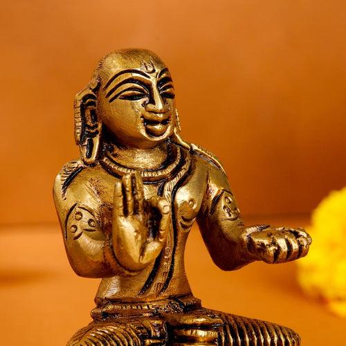 Brass Superfine Swami Ramanuja Idol (4 Inch)