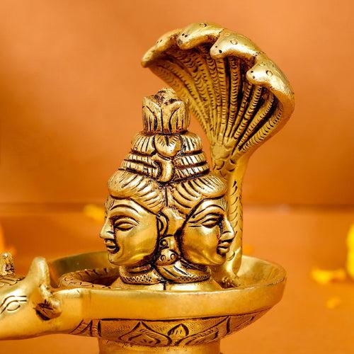 Brass Nandi Mukhshivlingam Idol (5 Inch)