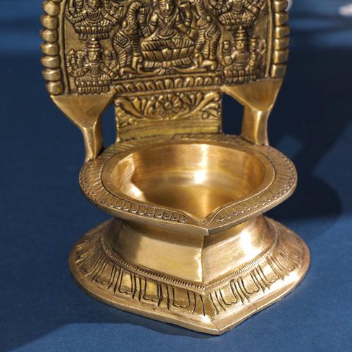 Brass Ashtalakshmi Diya (7.5 Inch)