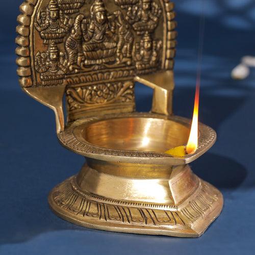 Brass Ashtalakshmi Diya (7.5 Inch)