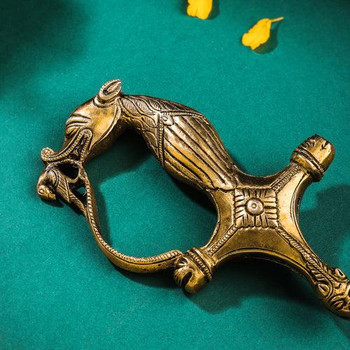 Brass Lion Sword Handle (3.5 Inch)