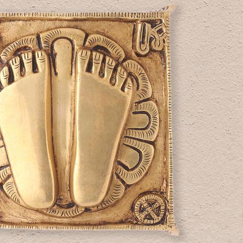 Brass Superfine Charan Paduka (8.5 Inch)