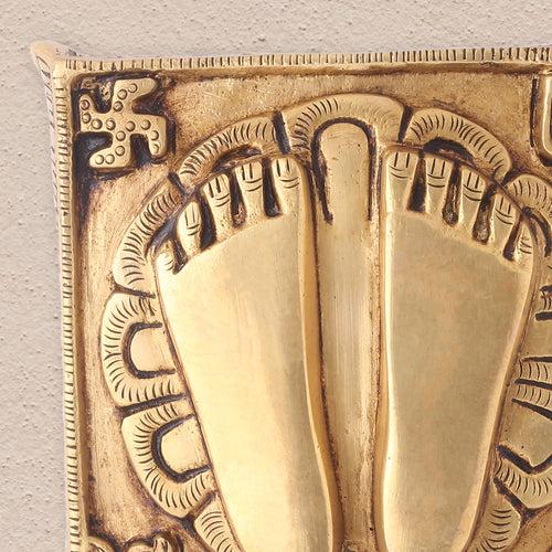 Brass Superfine Charan Paduka (8.5 Inch)