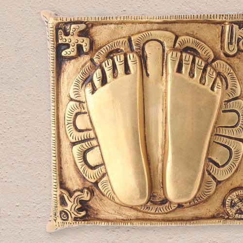 Brass Superfine Charan Paduka (8.5 Inch)