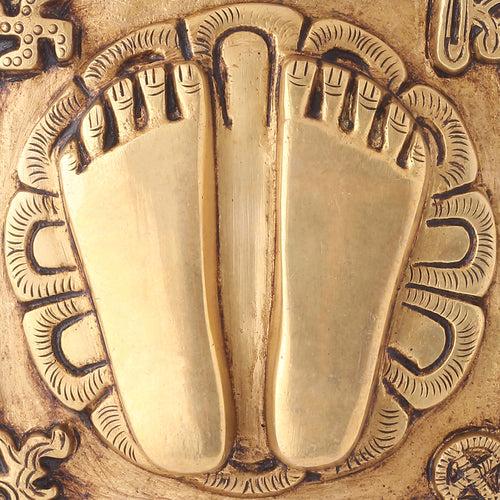 Brass Superfine Charan Paduka (8.5 Inch)