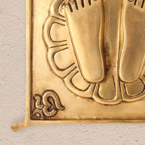 Brass Superfine Charan Paduka (8.5 Inch)