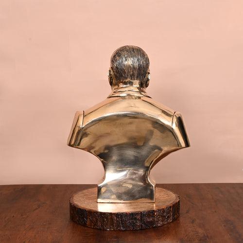 Brass Bhimrao Ambedkar Bust Statue (14 Inch)