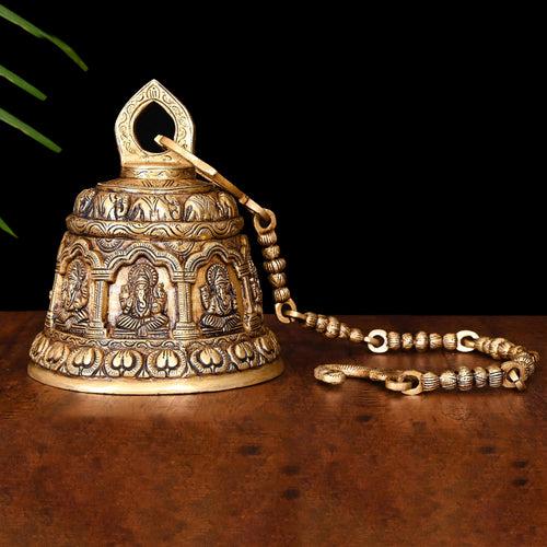 Brass Superfine Wall Hanging Temple Bell (33.5 Inch)