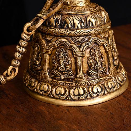 Brass Superfine Wall Hanging Temple Bell (33.5 Inch)
