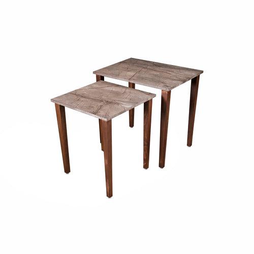 A Tiny Mistake Slate Wooden Rectangle Nesting Tables (Set of 2), Living Room Decor