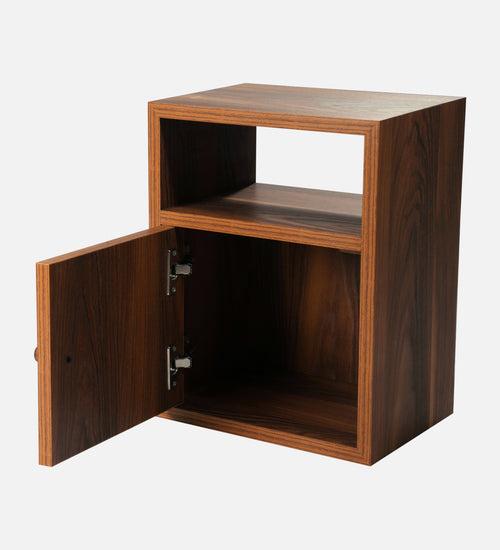 Teak Hues Mica Bedside Chest, Side Table, Bedside Cabinet, Bedside Storage, Bedroom Decor