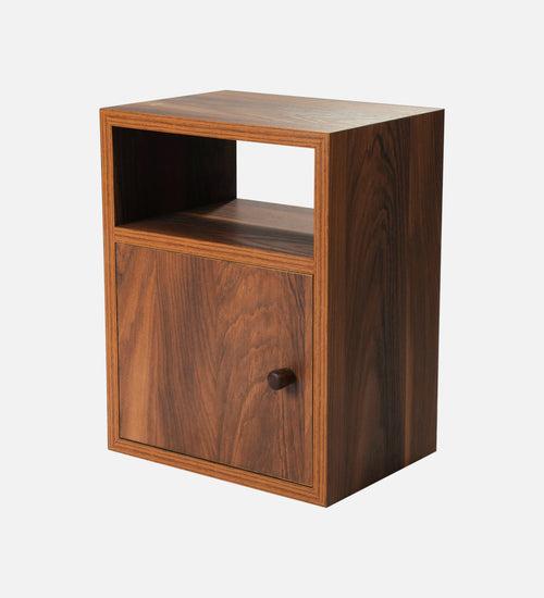 Teak Hues Mica Bedside Chest, Side Table, Bedside Cabinet, Bedside Storage, Bedroom Decor