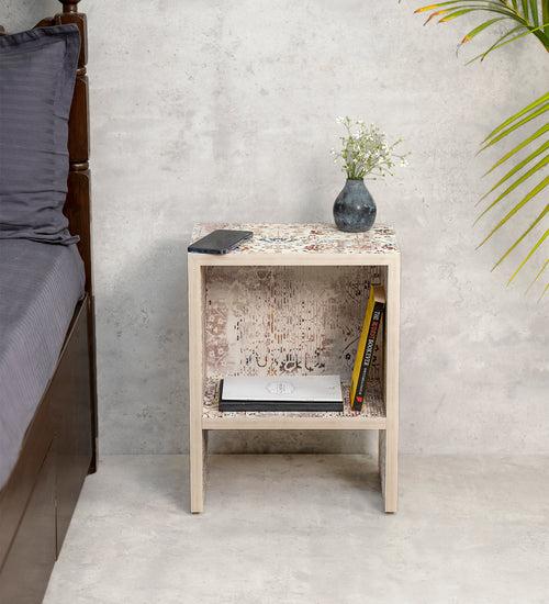 Cosmos Mica Bedside Table, Side Table, Bedside Open Storage, Bedroom Decor