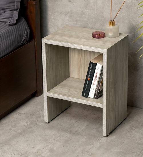 Pine Hues Mica Bedside Table, Side Table, Bedside Open Storage, Bedroom Decor