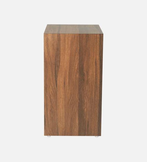 Walnut Hues Mica Bedside Table, Side Table, Bedside Open Storage, Bedroom Decor