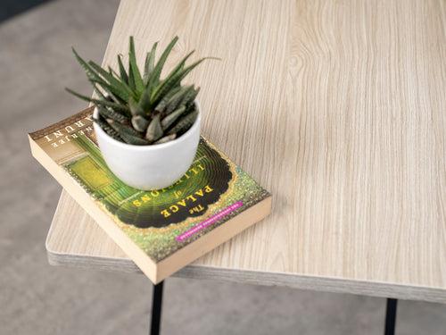 Pine Hues Criss Cross Side Tables, Writing Tables, Wooden Tables, Kids Tables, End Tables Living Room Decor by A Tiny Mistake