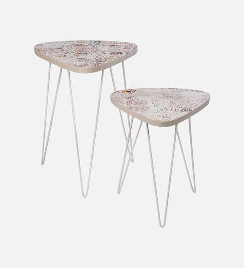 Cosmos Trinity Nesting Tables with Hairpin Legs, Side Tables, Wooden Tables, Living Room Decor by A Tiny Mistake