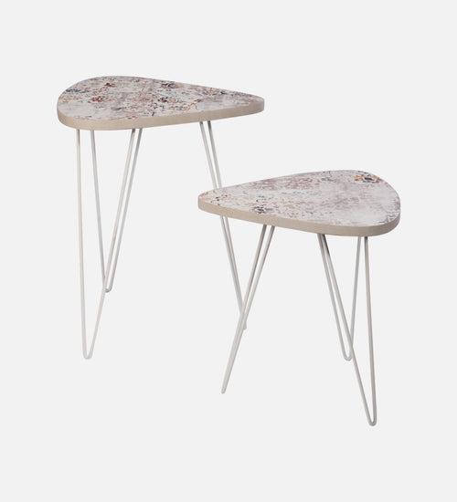 Cosmos Trinity Nesting Tables with Hairpin Legs, Side Tables, Wooden Tables, Living Room Decor by A Tiny Mistake