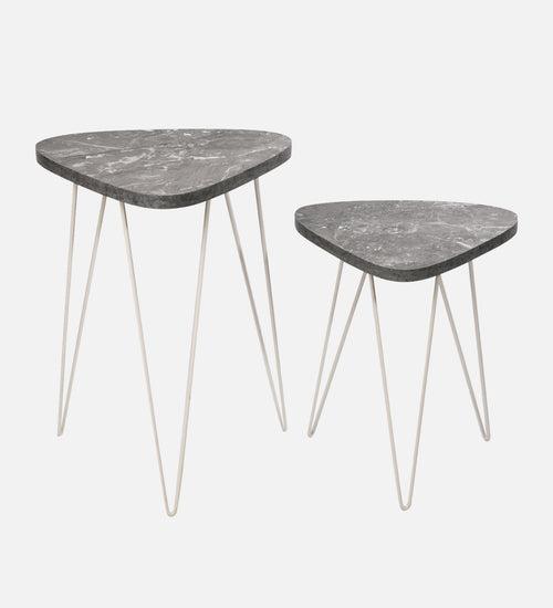 Thunderbolt Trinity Nesting Tables with Hairpin Legs, Side Tables, Wooden Tables, Living Room Decor by A Tiny Mistake