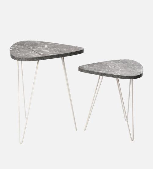 Thunderbolt Trinity Nesting Tables with Hairpin Legs, Side Tables, Wooden Tables, Living Room Decor by A Tiny Mistake