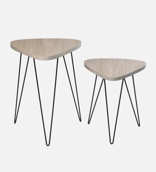 Pine Hues Trinity Nesting Tables with Hairpin Legs, Side Tables, Wooden Tables, Living Room Decor by A Tiny Mistake