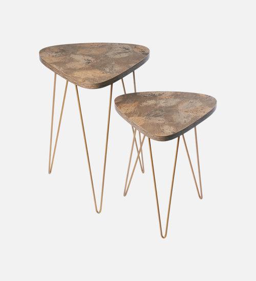 Mirage Trinity Nesting Tables with Hairpin Legs, Side Tables, Wooden Tables, Living Room Decor by A Tiny Mistake