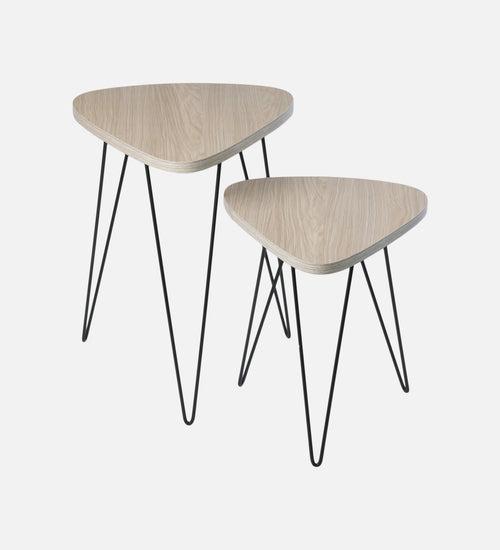 Pine Hues Trinity Nesting Tables with Hairpin Legs, Side Tables, Wooden Tables, Living Room Decor by A Tiny Mistake