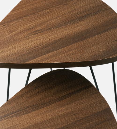 Walnut Hues Trinity Nesting Tables with Hairpin Legs, Side Tables, Wooden Tables, Living Room Decor by A Tiny Mistake