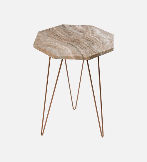 Oasis Octagon Side Tables with Hairpin Legs, Side Tables, Wooden Tables, Living Room Decor by A Tiny Mistake