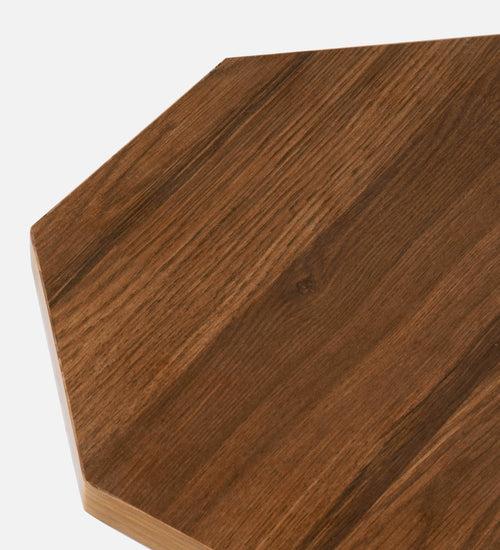 Walnut Hues Octagon Side Tables with Hairpin Legs, Side Tables, Wooden Tables, Living Room Decor by A Tiny Mistake